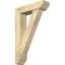 Ekena Millwork Traditional Slat Rough Sawn Bracket w/ Offset Brace, Douglas Fir, 6"W x 22"D x 34"H BKT0604X22X34TRA06RDF - alternate 1